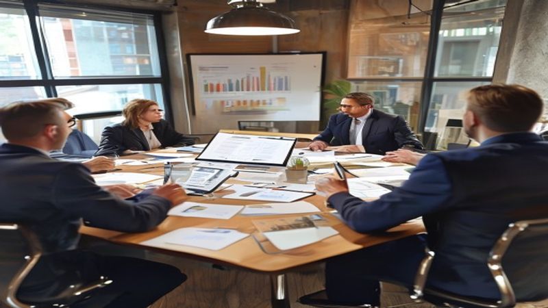 Management consulting strategy meeting